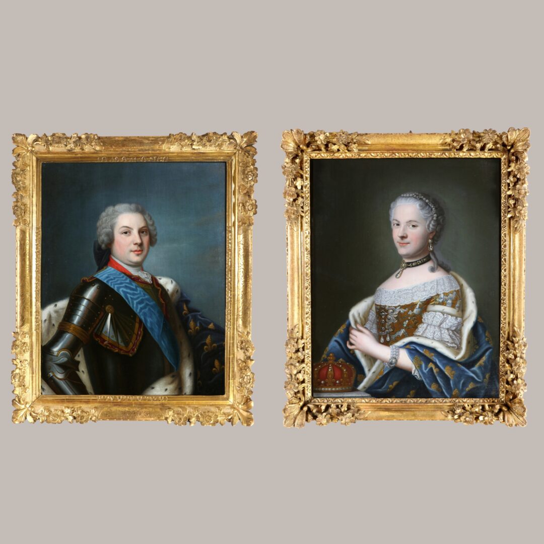 La reine Marie Lezczynska et son fils Louis de France, Dauphin du Royaume.