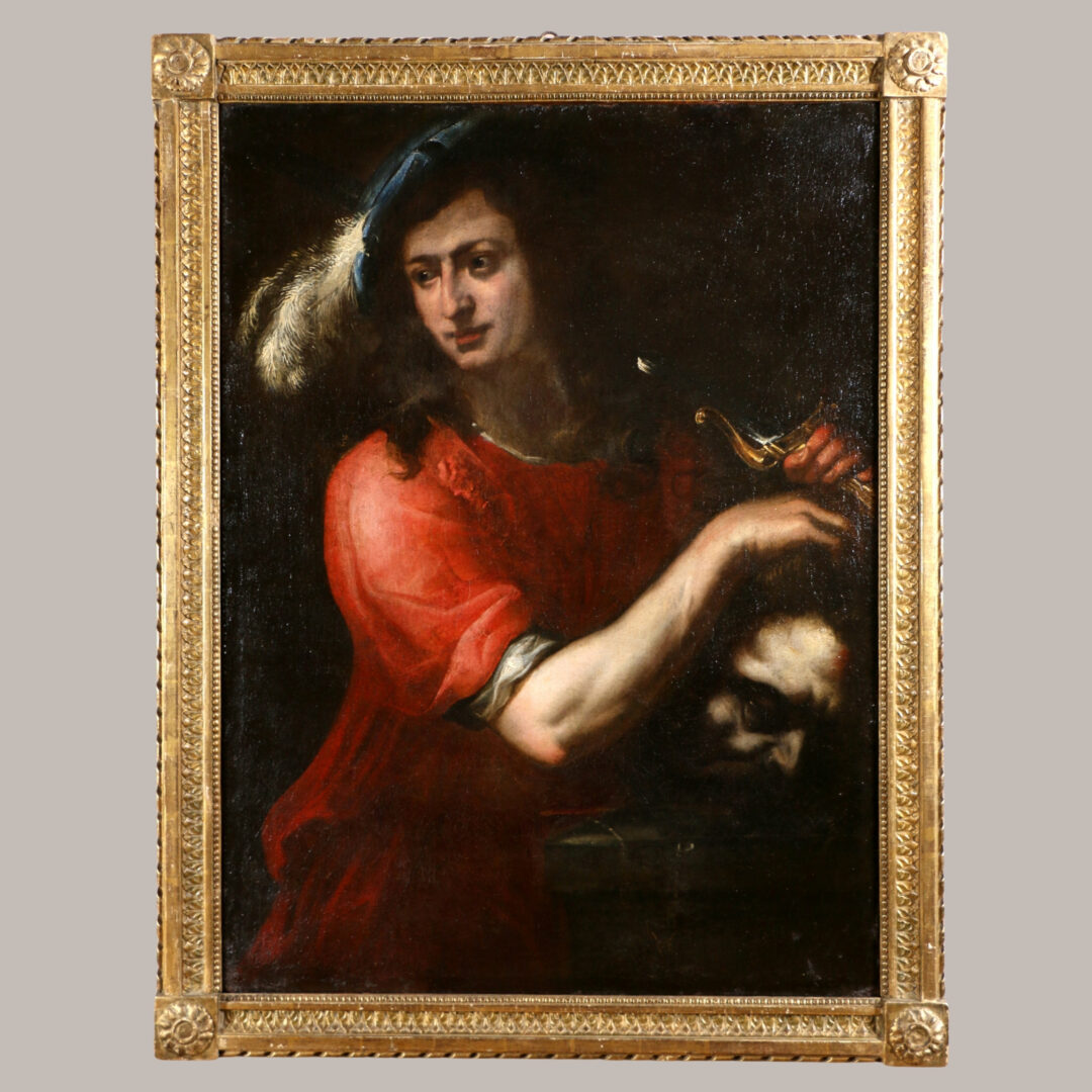 David tenant la tête de Goliath, Rome vers 1615-1630
