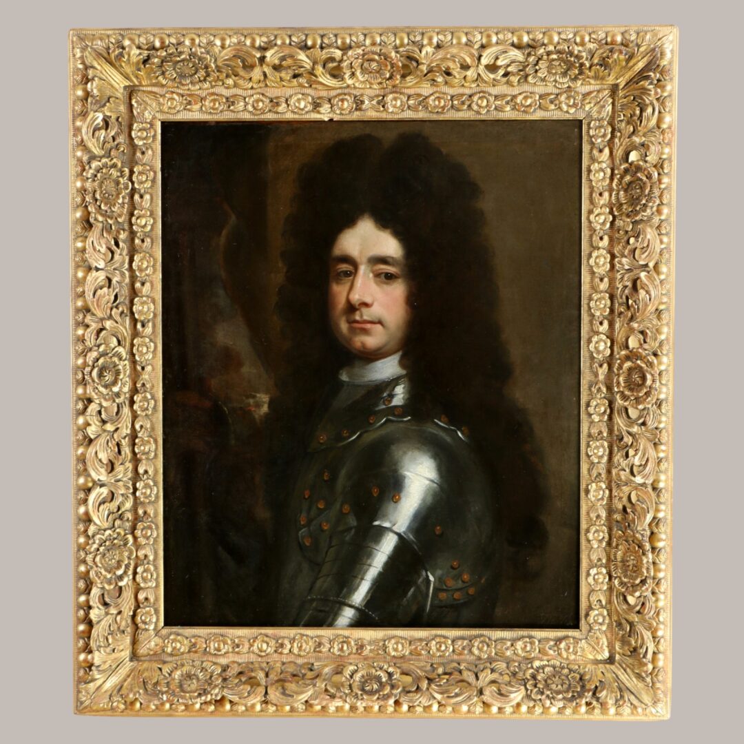 Sir Godfrey Kneller (1646–1723) attribué. Portrait d’un Lord commandant vers 1690