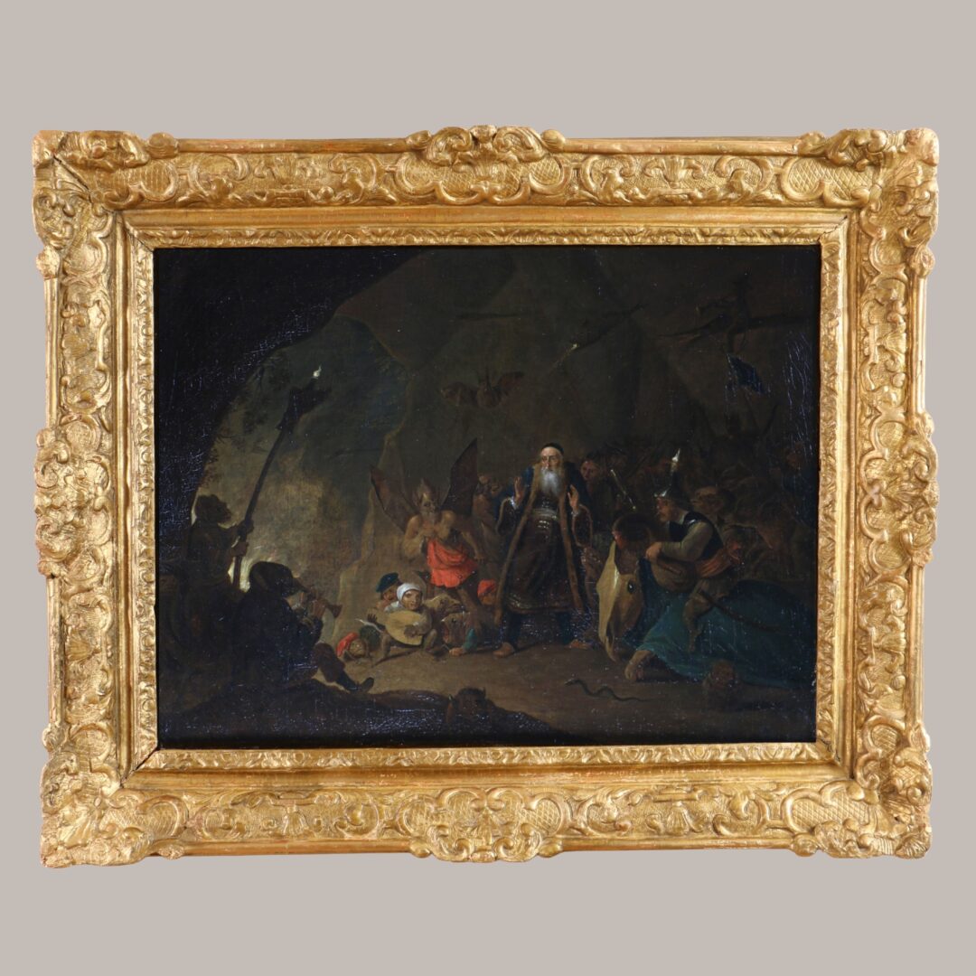 Atelier de David Teniers le Jeune (1610–1690). Le Mauvais Riche conduit en enfer.
