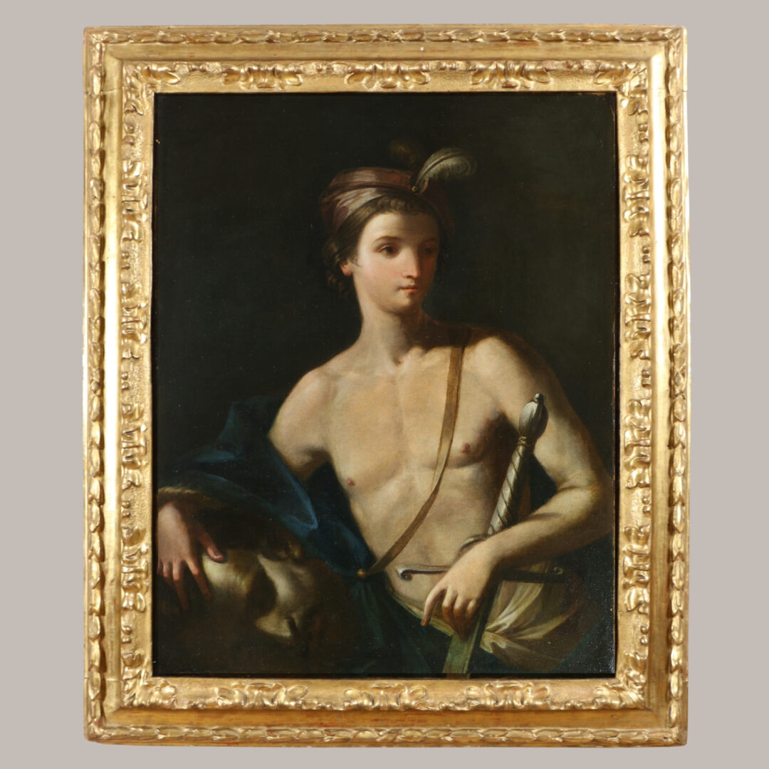 Ecole florentine, vers 1625-1635. David et Goliath attribué à Francesco Lupicini (1591-1656).